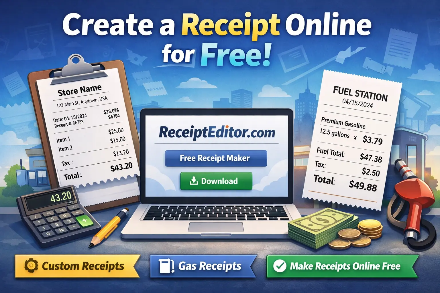 How to Create a Receipt Online (Free Receipt Maker)
